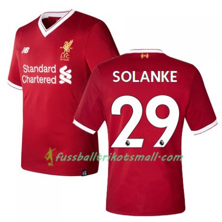 Fußballtrikots Liverpool SOLANKE 29 2017-2018 Kurzarm Heimtrikotsatz kaufen