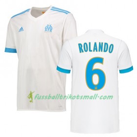 Fußballtrikots Olympique Marseille ROLANDO 6 2017-2018 Kurzarm Heimtrikotsatz kaufen