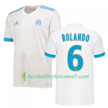 Fußballtrikots Olympique Marseille ROLANDO 6 2017-2018 Kurzarm Heimtrikotsatz kaufen