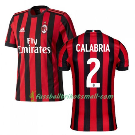 Fußballtrikots AC Mailand CALABRIA 2 2017-2018 Kurzarm Heimtrikotsatz kaufen