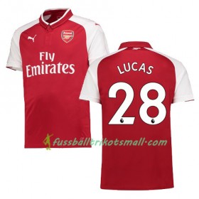 Fußballtrikots Arsenal LUCAS 28 2017-2018 Kurzarm Heimtrikotsatz kaufen