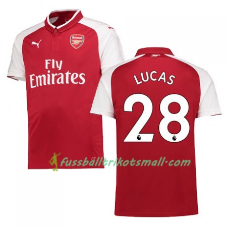 Fußballtrikots Arsenal LUCAS 28 2017-2018 Kurzarm Heimtrikotsatz kaufen