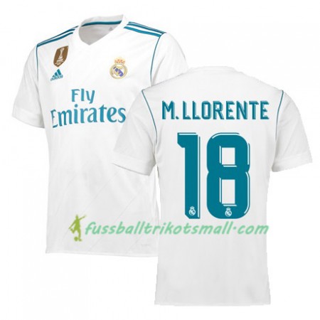 Fußballtrikots Real Madrid MARCOS LLORENTE 18 2017-2018 Kurzarm Heimtrikotsatz kaufen