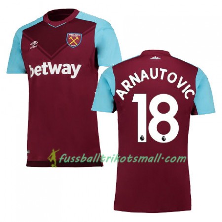 Fußballtrikots West Ham United ARNAUTOVIC 2017-2018 Kurzarm Heimtrikotsatz kaufen