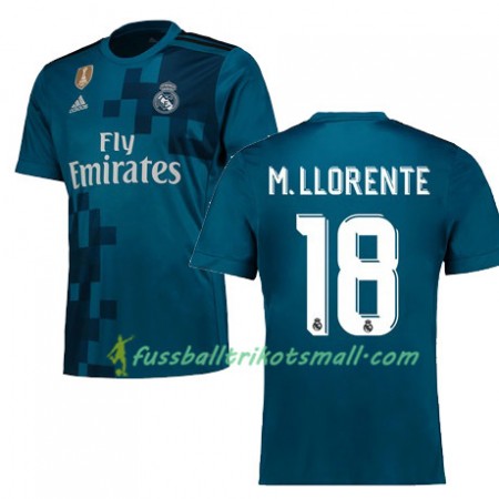 Fußballtrikots Real Madrid MARCOS LLORENTE 18 2017-2018 Kurzarm Ausweichtrikot kaufen