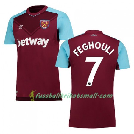 Fußballtrikots West Ham United FEGHOULI 2017-2018 Kurzarm Heimtrikotsatz kaufen