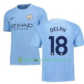Fußballtrikots Manchester City DELPH 18 2017-2018 Kurzarm Heimtrikotsatz kaufen