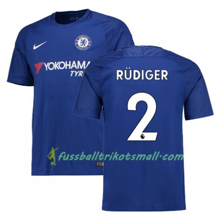 Fußballtrikots Chelsea RUDIGER 2 2017-2018 Kurzarm Heimtrikotsatz kaufen