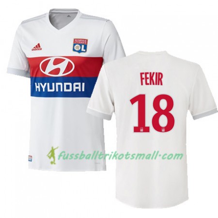 Fußballtrikots Olympique Lyon NABIL FEKIR 18 2017-2018 Kurzarm Heimtrikotsatz kaufen
