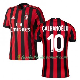 Fußballtrikots AC Mailand CALHANOGLU 10 2017-2018 Kurzarm Heimtrikotsatz kaufen