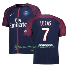 Fußballtrikots PSG LUCAS MOURA 7 2017-2018 Kurzarm Heimtrikotsatz kaufen