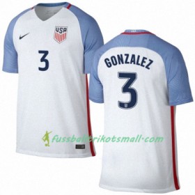 Fußballtrikots USA OMAR GONZALEZ 2016-2017 Kurzarm Heimtrikotsatz kaufen