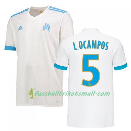 Fußballtrikots Olympique Marseille LUCAS OCAMPOS 5 2017-2018 Kurzarm Heimtrikotsatz kaufen