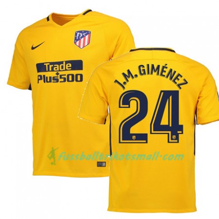 Fußballtrikots Atlético Madrid JOSE GIMENEZ 24 2017-2018 Kurzarm Auswärts-trikot kaufen