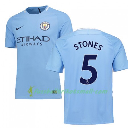 Fußballtrikots Manchester City STONES 5 2017-2018 Kurzarm Heimtrikotsatz kaufen