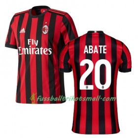 Fußballtrikots AC Mailand ABATE 20 2017-2018 Kurzarm Heimtrikotsatz kaufen