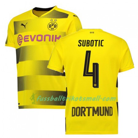 Fußballtrikots Borussia Dortmund SUBOTIC 4 2017-2018 Kurzarm Heimtrikotsatz kaufen
