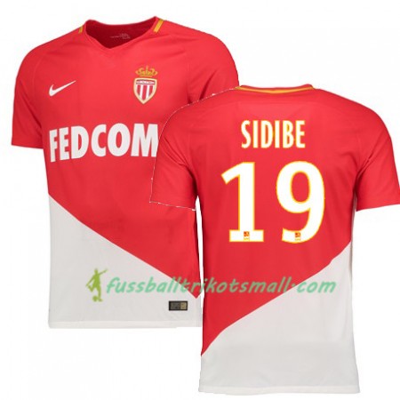 Fußballtrikots AS Monaco DJIBRIL SIDIBE 19 2017-2018 Kurzarm Heimtrikotsatz kaufen