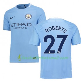 Fußballtrikots Manchester City Roberts 27 2017-2018 Kurzarm Heimtrikotsatz kaufen