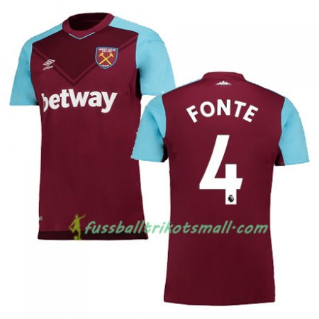 Fußballtrikots West Ham United FONTE 2017-2018 Kurzarm Heimtrikotsatz kaufen