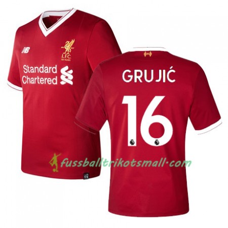 Fußballtrikots Liverpool GRUJIC 16 2017-2018 Kurzarm Heimtrikotsatz kaufen