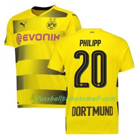 Fußballtrikots Borussia Dortmund PHILIPP 20 2017-2018 Kurzarm Heimtrikotsatz kaufen
