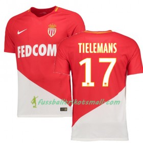 Fußballtrikots AS Monaco TIELEMANS 17 2017-2018 Kurzarm Heimtrikotsatz kaufen