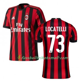 Fußballtrikots AC Mailand LOCATELLI 73 2017-2018 Kurzarm Heimtrikotsatz kaufen