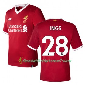 Fußballtrikots Liverpool INGS 28 2017-2018 Kurzarm Heimtrikotsatz kaufen