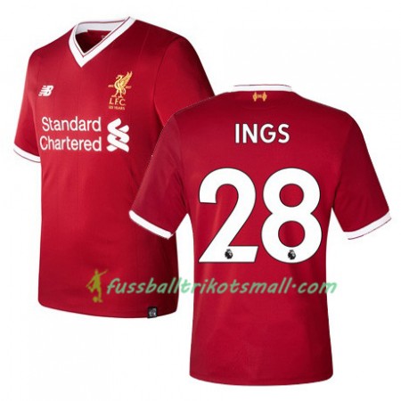 Fußballtrikots Liverpool INGS 28 2017-2018 Kurzarm Heimtrikotsatz kaufen