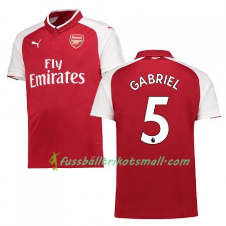 Fußballtrikots Arsenal GABRIEL 5 2017-2018 Kurzarm Heimtrikotsatz kaufen