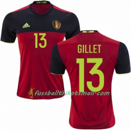 Fußballtrikots Belgien JEAN FRANCOIS GILLET Heimtrikotsatz Euro 2016