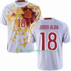 Fußballtrikots Spanien JORDI ALBA Auswärts-trikot Euro 2016