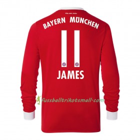 Fußballtrikots FC Bayern München James Rodriguez 11 2017-2018 Langarm Heimtrikotsatz kaufen