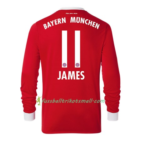 Fußballtrikots FC Bayern München James Rodriguez 11 2017-2018 Langarm Heimtrikotsatz kaufen