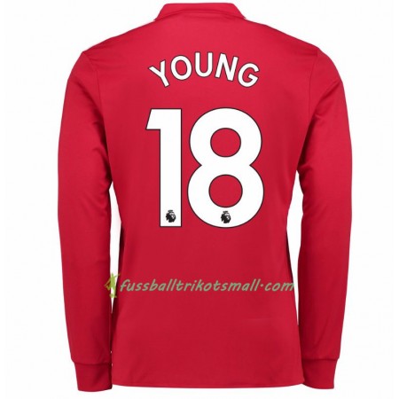Fußballtrikots Manchester United Ashley Young 18 2017-2018 Langarm Heimtrikotsatz kaufen