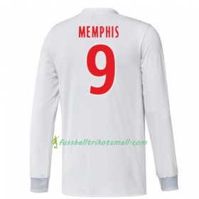 Fußballtrikots Olympique Lyon Memphis Depay 9 2017-2018 Langarm Heimtrikotsatz kaufen