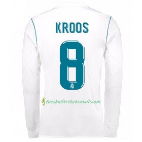 Fußballtrikots Real Madrid Toni Kroos 8 2017-2018 Langarm Heimtrikotsatz kaufen