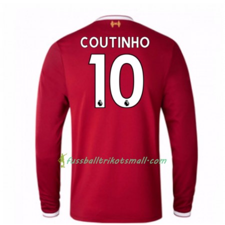Fußballtrikots Liverpool Mario Philippe Coutinho 10 2017-2018 Langarm Heimtrikotsatz kaufen