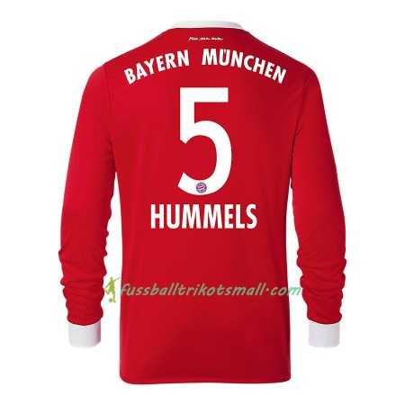 Fußballtrikots FC Bayern München Mats Hummels 5 2017-2018 Langarm Heimtrikotsatz kaufen
