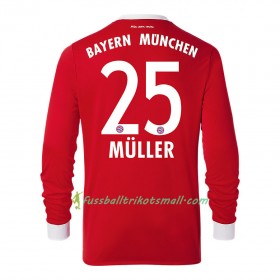 Fußballtrikots FC Bayern München Thomas Muller 25 2017-2018 Langarm Heimtrikotsatz kaufen