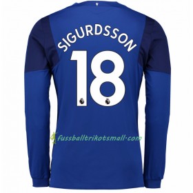 Fußballtrikots Everton Gylfi Sigurdsson 18 2017-2018 Langarm Heimtrikotsatz kaufen
