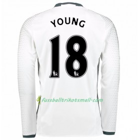 Fußballtrikots Manchester United Ashley Young 18 2017-2018 Langarm Ausweichtrikot kaufen