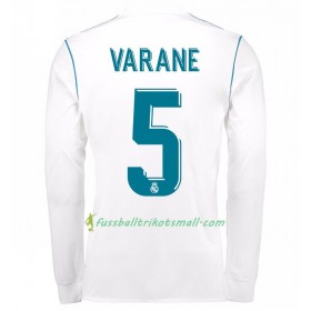 Fußballtrikots Real Madrid Raphael Varane 5 2017-2018 Langarm Heimtrikotsatz kaufen