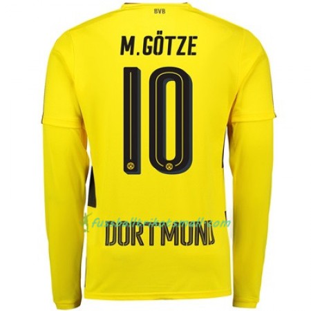 Fußballtrikots Borussia Dortmund Mario Gotze 10 2017-2018 Langarm Heimtrikotsatz kaufen