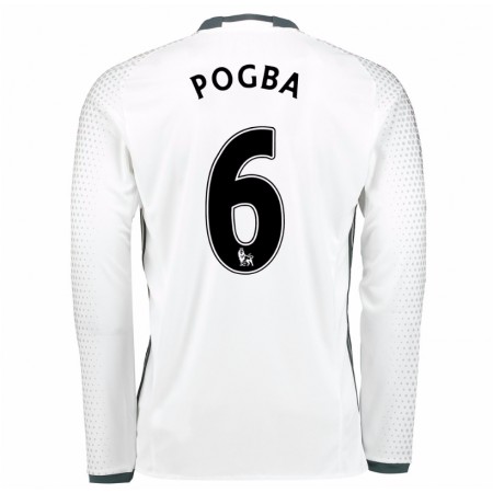 Fußballtrikots Manchester United Paul Pogba 6 2017-2018 Langarm Ausweichtrikot kaufen