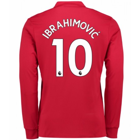 Fußballtrikots Manchester United Ibrahimovic 10 2017-2018 Langarm Heimtrikotsatz kaufen