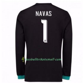 Fußballtrikots Real Madrid Torwart Keylor Navas 1 2017-2018 Langarm Auswärts-trikot kaufen