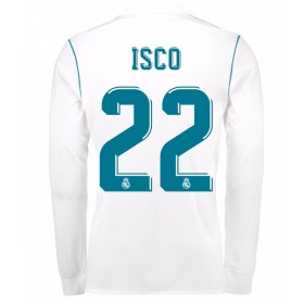 Fußballtrikots Real Madrid Isco 22 2017-2018 Langarm Heimtrikotsatz kaufen