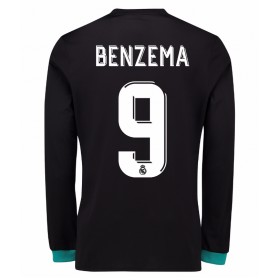 Fußballtrikots Real Madrid Karim Benzema 9 2017-2018 Langarm Auswärts-trikot kaufen